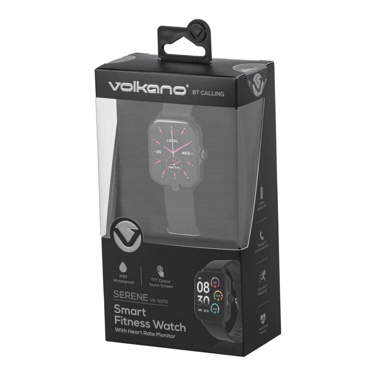 Volkano Active Tech Serene Series Smart Watch - Black VK-5072-BK(V2)