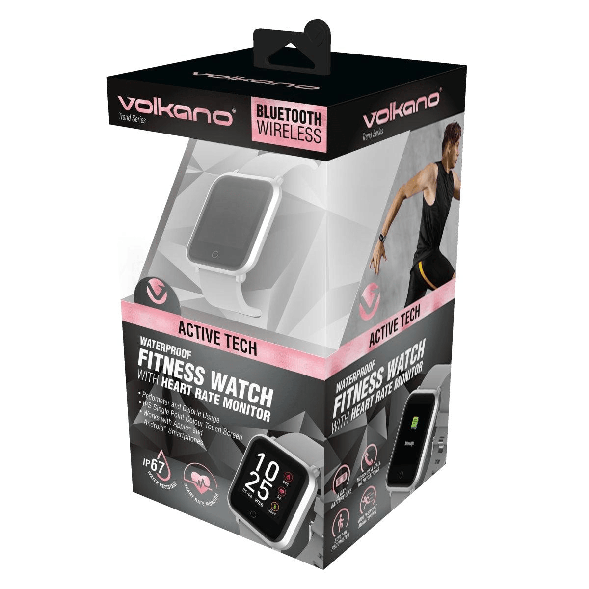 Volkano Active Tech Serene Series Watch with Heart Rate Monitor Silver FirstShop