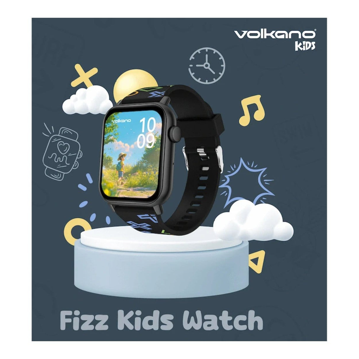 Volkano Fizz Kids Watch Black VK-5075-BK