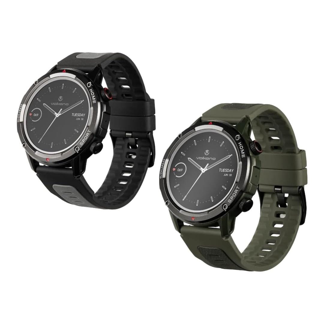 Volkano Power Series Smart Watch Bundle - Black and Green VK-5084-BUN