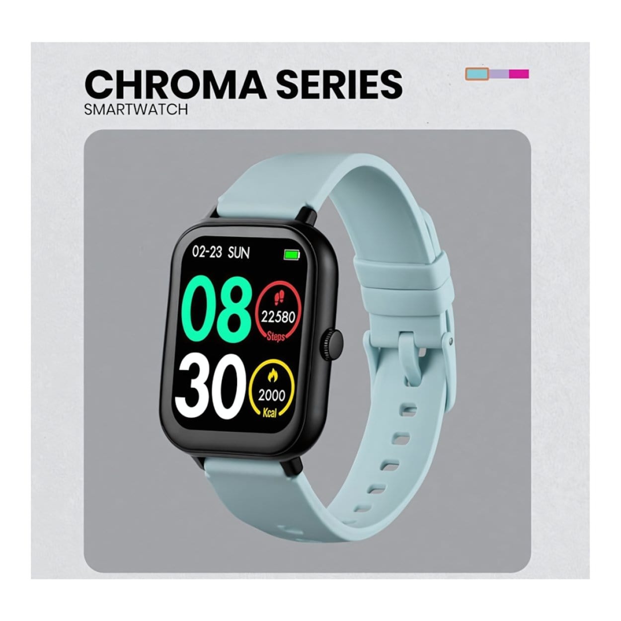 Volkano Chroma Series Smartwatch - Teal strap VK-5088-TL – FirstShop