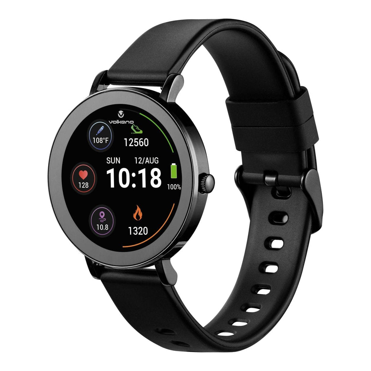 Volkano Aurora Series Ladies Smart Watch Black VK-5093-BK