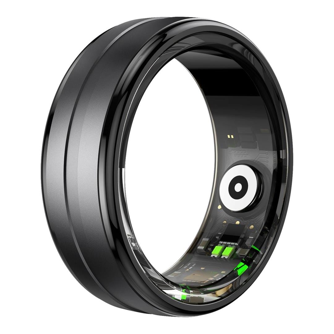 Volkano Ring Series 19.8mm Smart Ring With Charge Case - Black VK-5098-BK-19.8