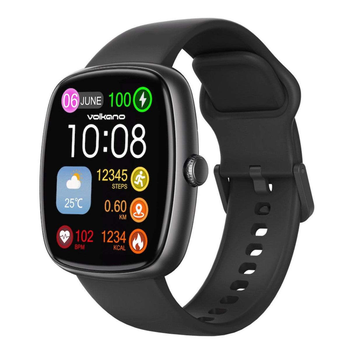 Volkano Elevate Series Smartwatch Black VK-5115-BK
