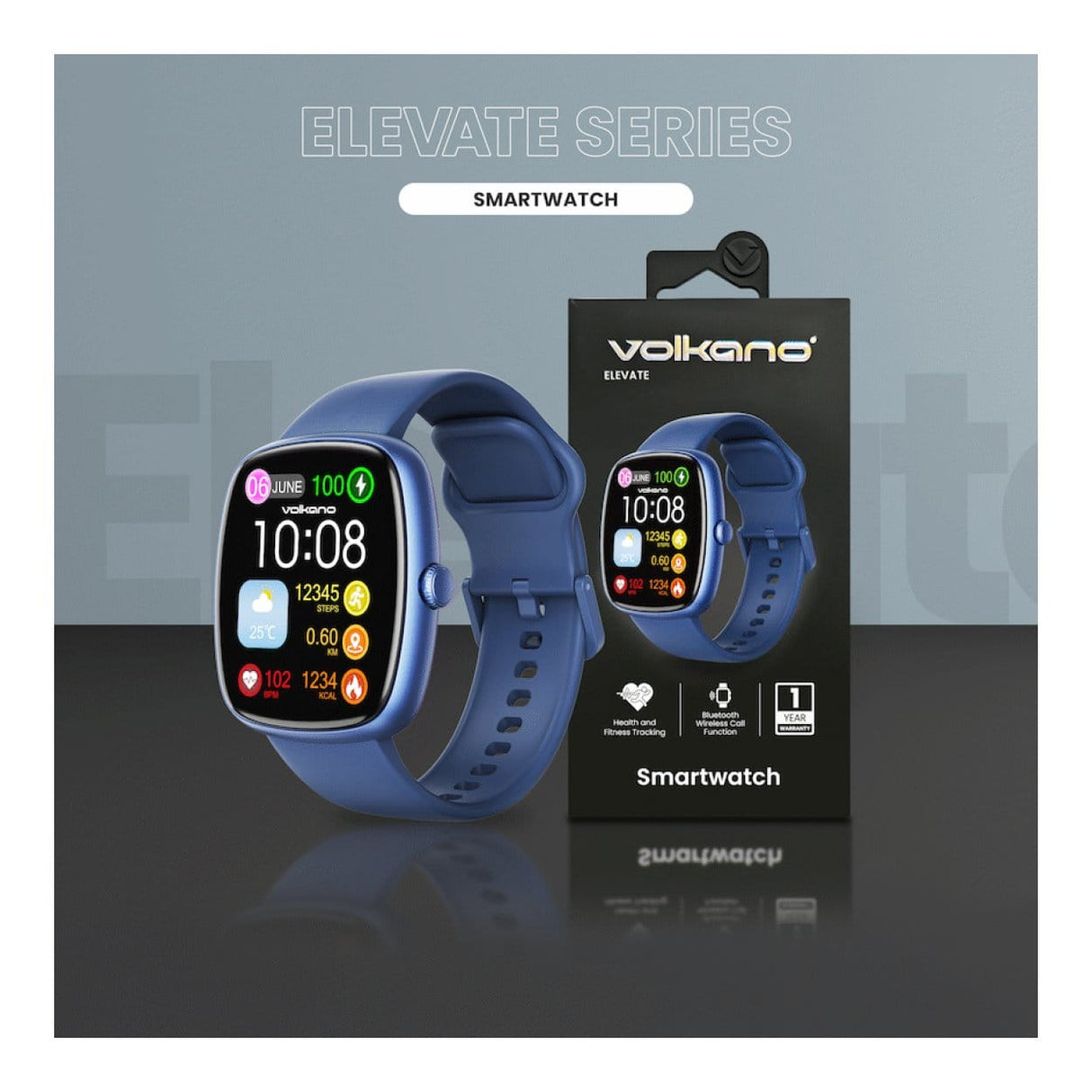 Volkano Elevate Series Smartwatch Blue VK-5115-BL