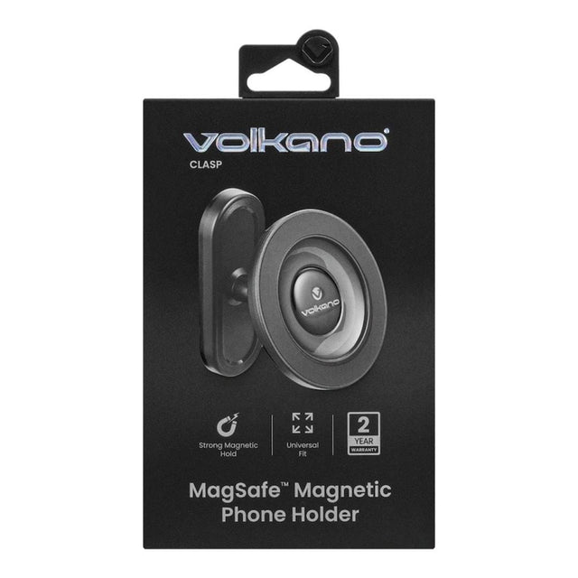 Volkano Clasp Series Magnetic Phone Holder Black VK-5305-BK