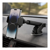 Volkano Secure Series Car Dash Mount Phone Holder Black VK-5306-BK