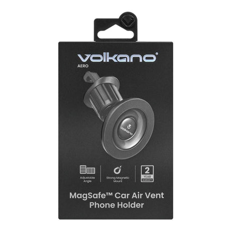 Volkano Aero Series MagSafe Air Vent Car Phone Holder Black VK-5307-BK