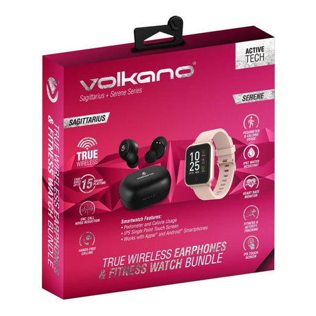 Volkano Sagittarius TWS Earbuds with Serene Smart Watch Series VK-6007-BUN-GD