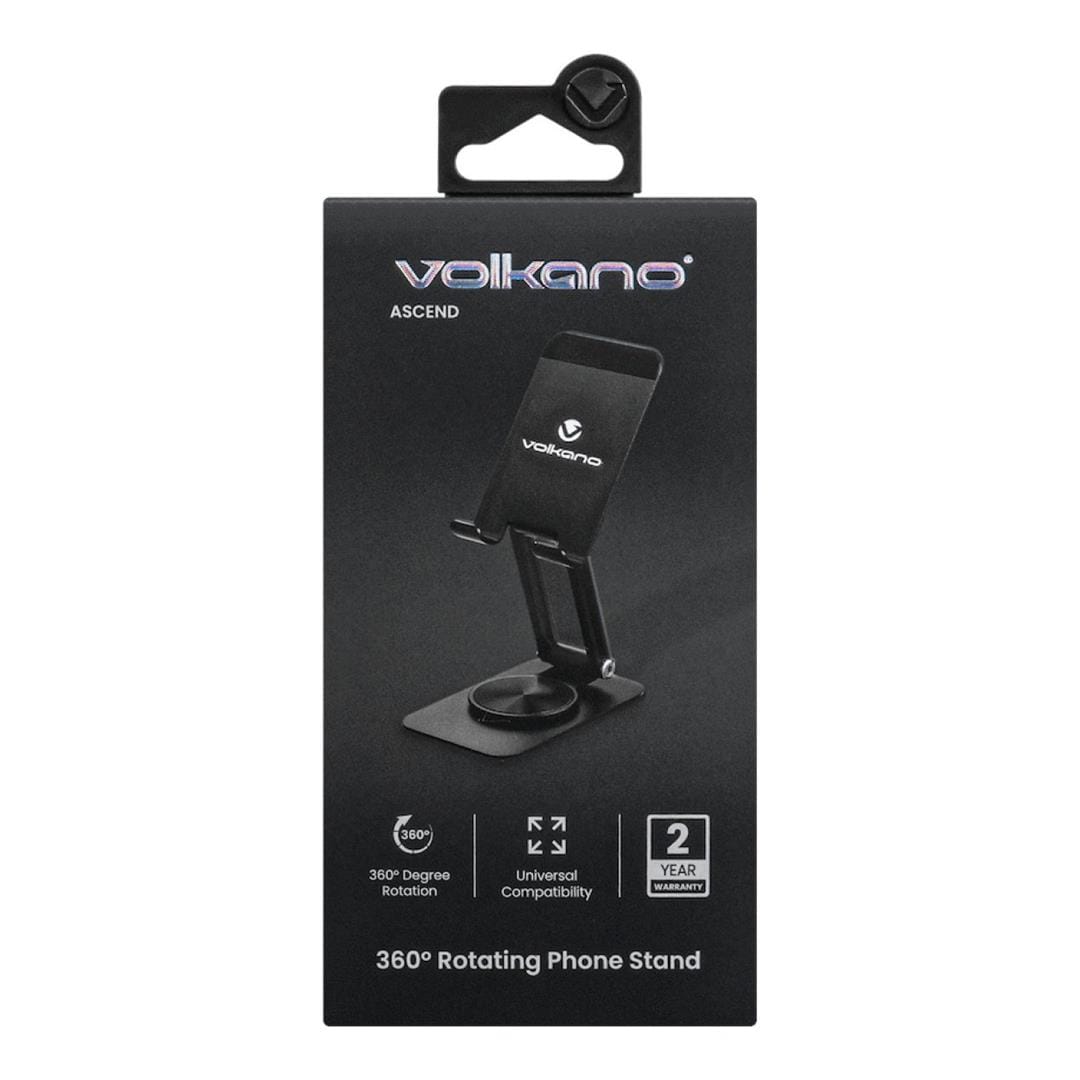 Volkano Ascend Series 360 Degree Rotating Phone Stand Black VK-6400-BK