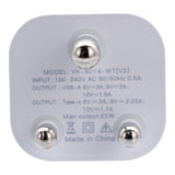 Volkano Current Plus Series 4.2A Dual USB 3-pin Wall Charger White VK-8014-WT