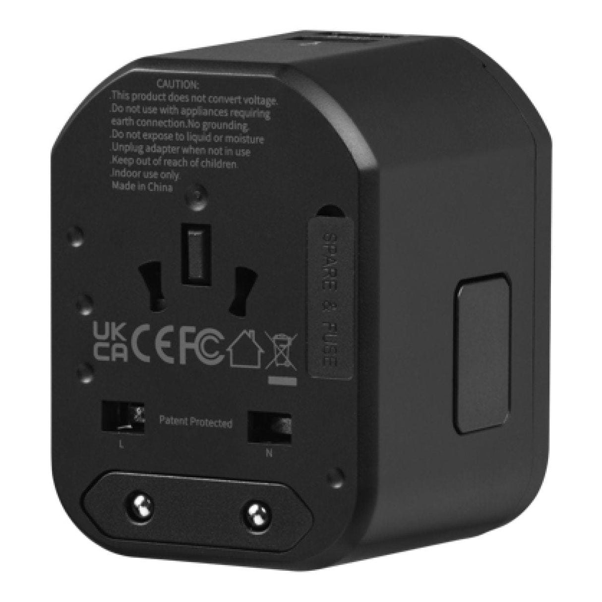 Volkano Worldwide Series 20W QC Travel Adapter VK-8018-BK(V2)