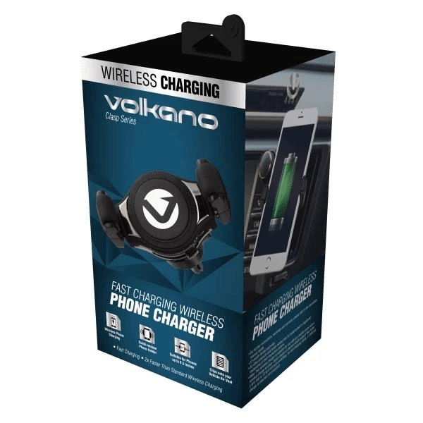 Volkano Clasp Series 10W Wireless Quick Charge with Phone Holder VK-8022-GR