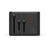 Volkano Jetsetter Series 70W PD Travel Adaptor Black VK-8027-70-BK