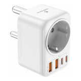 Volkano MultiVolt Series 20W SA Plug to Multi Travel Socket VK-8031-WT