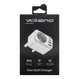Volkano MultiVolt Series 20W SA Plug to Multi Travel Socket VK-8031-WT