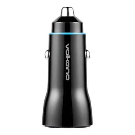 Volkano Cruise Series Car Charger with P.D. and USB Q.C. VK-8049-BK