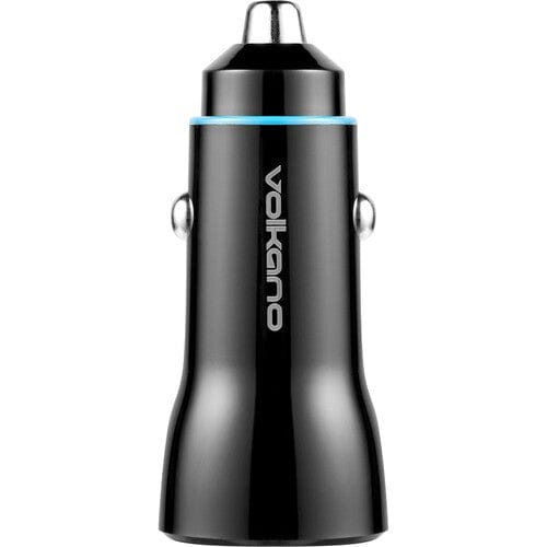 Volkano Cruise Series Car Charger with P.D. and USB Q.C. VK-8049-BK