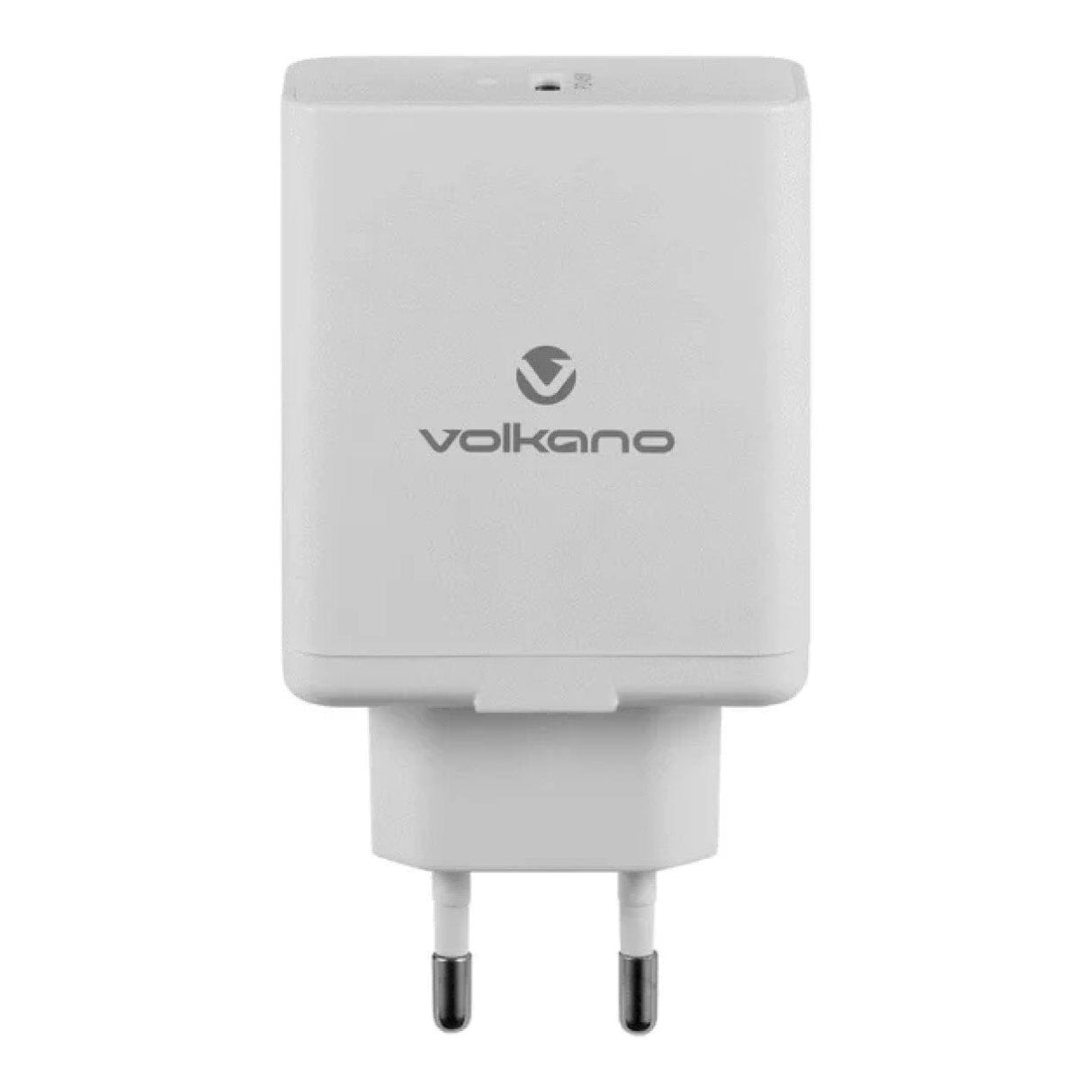 Volkano Potent Plus Series 45W GaN Compact Dual USB and USB-C PD Wall Charger White VK-8054-WT(V2)