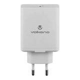 Volkano Potent Plus Series 45W GaN Compact Dual USB and USB-C PD Wall Charger White VK-8054-WT(V2)