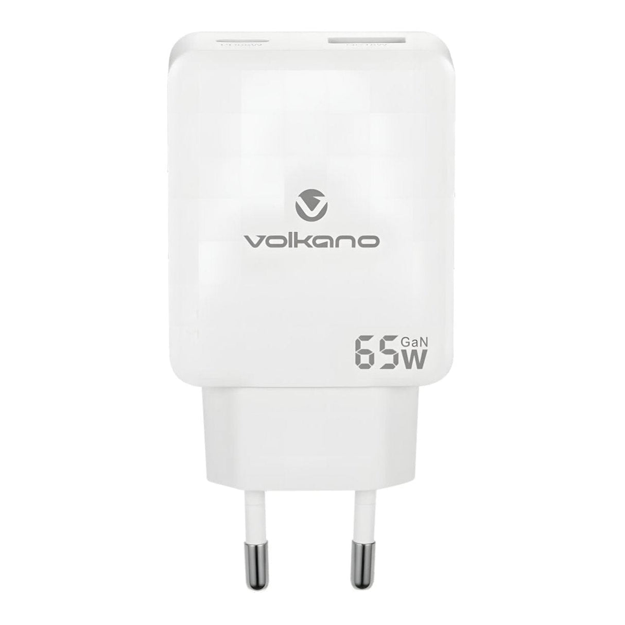 Volkano Potent Duo Series 65W Dual PD Compact Wall Charger VK-8055-WT(V2)