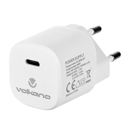 Volkano Dyna Ultra Compact PD 20W Fast Wall Charger VK-8056-WT