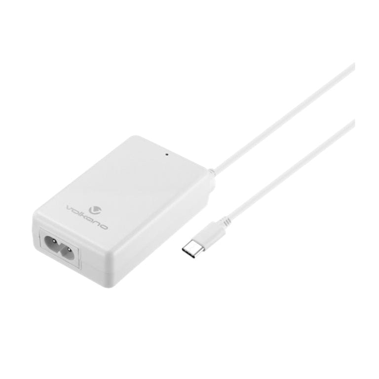 Volkano Brio Traveller Compact 65W GaN Notebook Charger VK-8062-WT