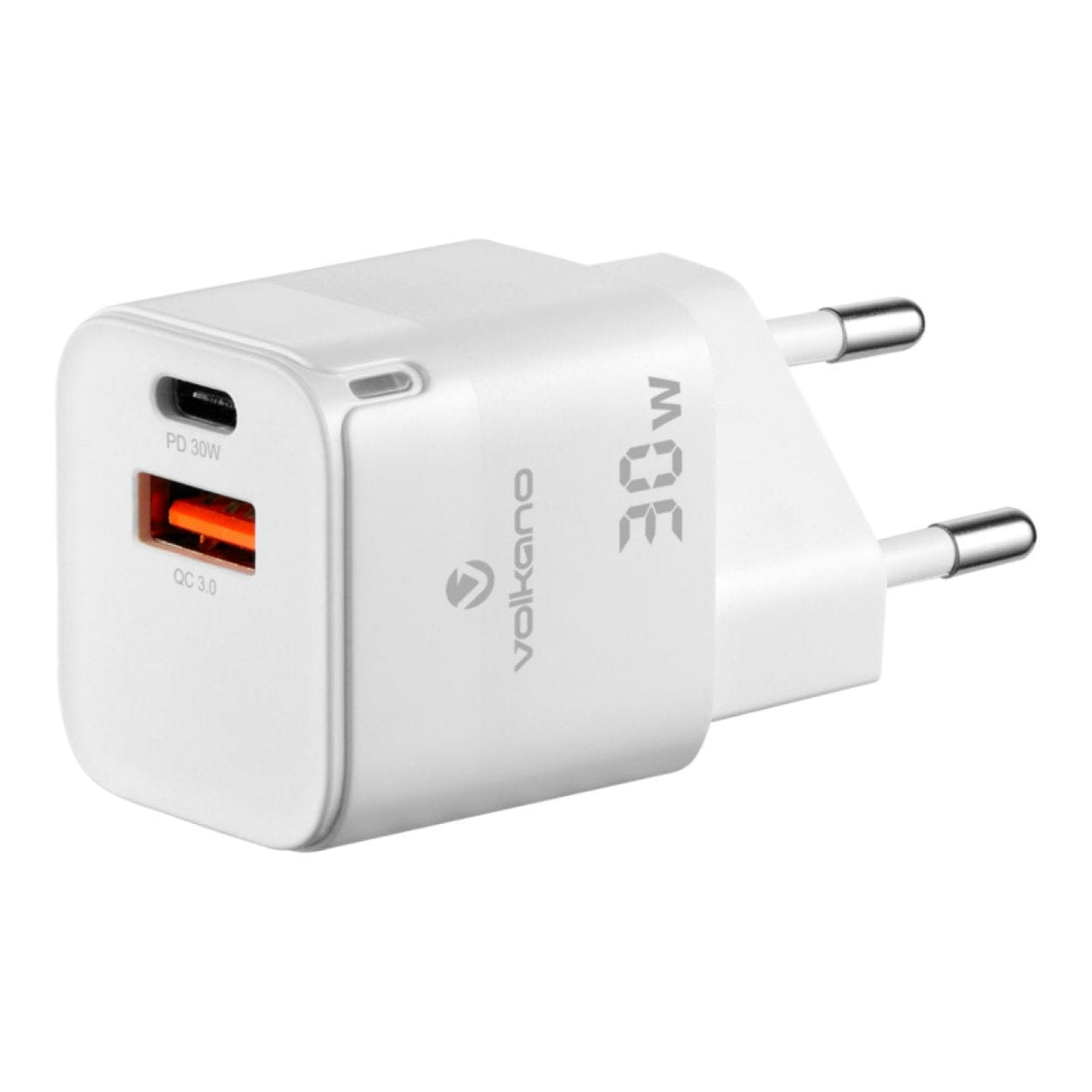 Volkano Potent Pro 30W Dual Wall Charger White VK-8064-WT