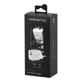 Volkano Potent Pro 30W Dual Wall Charger White VK-8064-WT