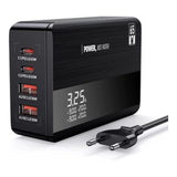 Volkano Summit Series 120W GaN 6-port USB Wall Charger VK-8066-BK