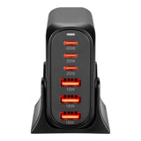 Volkano Summit Series 120W GaN 6-port USB Wall Charger VK-8066-BK