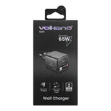 Volkano Sleek Series 65W Fast Wall Charger Black VK-8083-BK
