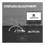 Volkano Pivot Series Aluminium Adjustable Notebook Stand VK-8149-SL