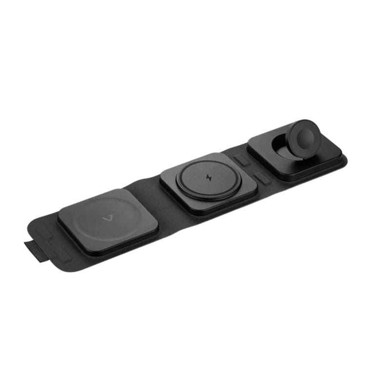 Volkano Triplex Series 3-in-1 Wireless Travel Charger VK-8400-BK(V2)