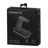 Volkano Versa Series 4-in-1 Wireless Charger VK-8402-BK