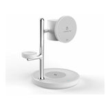 Volkano Lumen Series 3-in-1 25W Qi2.2 Wireless Charging Station White VK-8404-WT