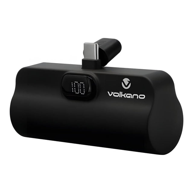 Volkano Relief Pro 5000mAh Power Bank Type-C Direct Plug-In Black VK-9027-BK(V2)
