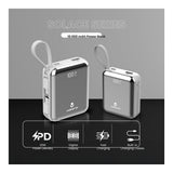Volkano Solace Series 10000mAh Powerbank White Silver VK-9039-WT/SL