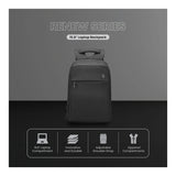 Volkano Renew 15.6-inch Notebook Backpack with USB and Type-C Charging Ports Black VK-9171-BK