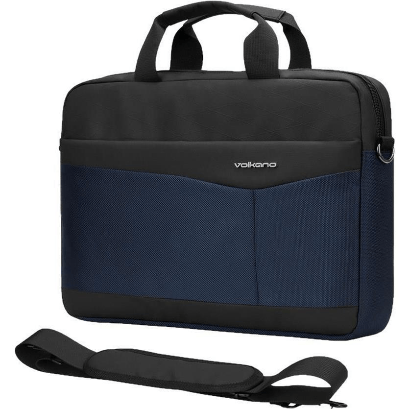 Volkano Seismic 15.6-inch Notebook Shoulder Bag - Navy VK-9180