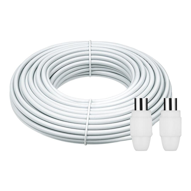Volkano Male to Female Coax Plugs with Coax TV Cable 20m VK-BUN-79