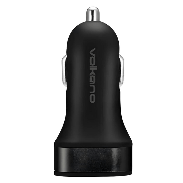 Volkano On-the-Go 12W Dual USB Car Charger VK-PDQ205-BK