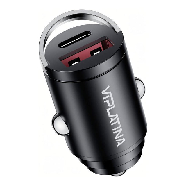 VIPLATINA VK25 30W Dual-Port USB-A/C Car Charger