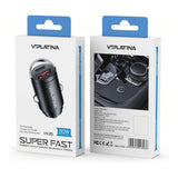 VIPLATINA VK25 30W Dual-Port USB-A/C Car Charger