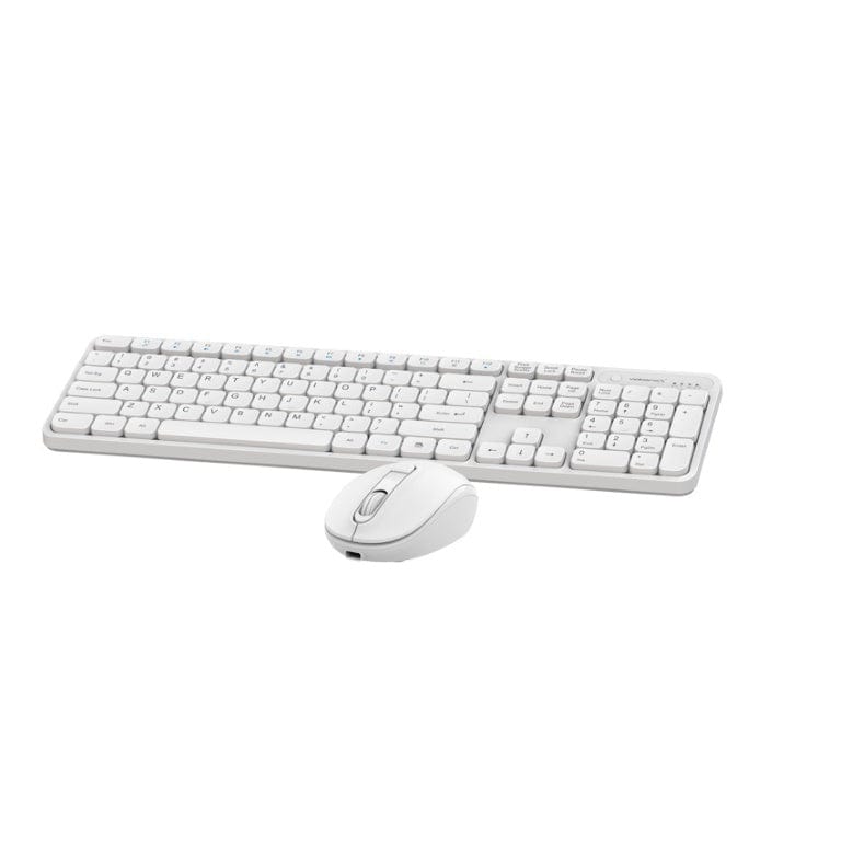 VolkanoX Garnet Series Wireless Keyboard and Mouse Combo White VKX
