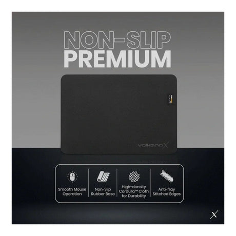 Volkano Drift Series Non-slip Premium Mousepad Black VKX-213-BK