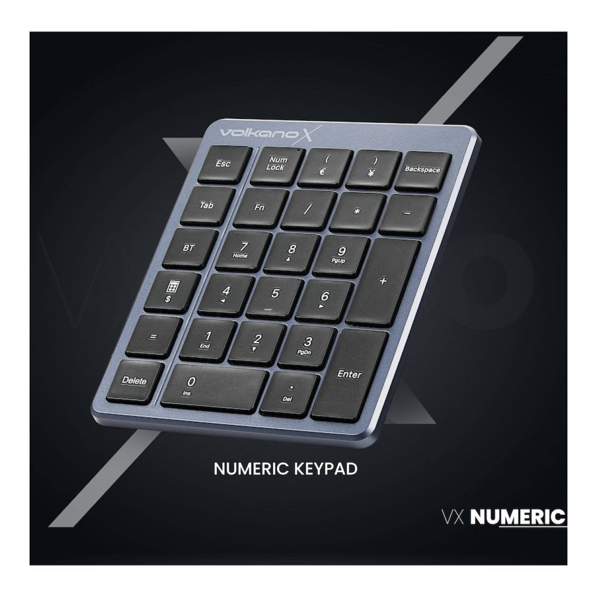 VolkanoX Numeric Series Keypad With Scissor Keys Black VKX-223-BK