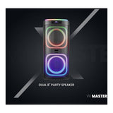 VolkanoX Master Series Dual 8 Party Speaker VKX-3901-D8-BK