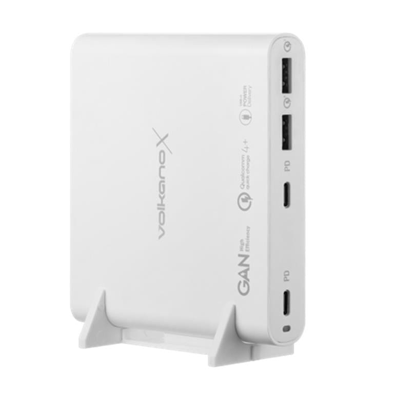 VolkanoX Boost Series 120W Multiport GaN Notebook Charger White