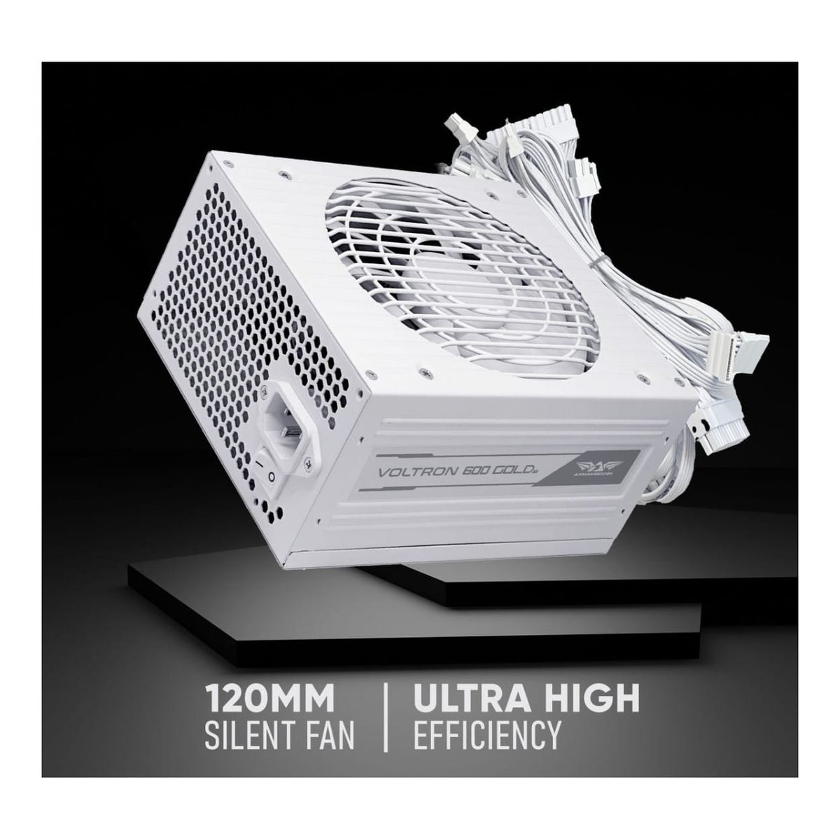 Armaggeddon Voltron Gold 600 80 Plus 600W ATX PSU White VOLTRONGOLD600WHT